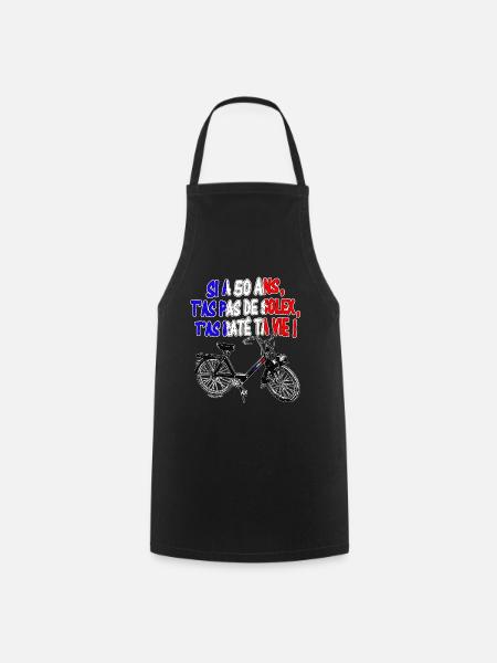 N°150-50-ANS - Tablier de cuisine - noir