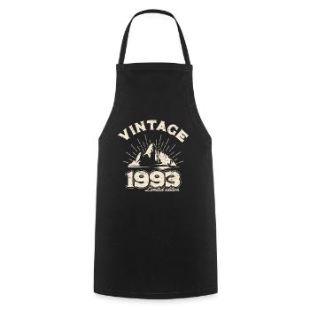BC 1993 Vintage édition limitée - Tablier de cuisine - noir - Devant - AI Model Male 185 dark (185cm)