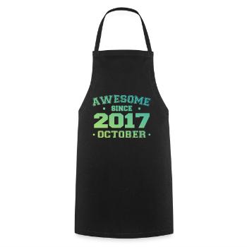 October 2017 - October 2017 Birthday Gift - Cooking Apron - black - Front - AI Model Male 185 dark (185cm)