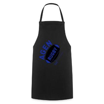 AGEN RUGBY - Kochschürze - Schwarz - Vorne - AI Model Male 185 dark (185cm)