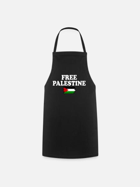 Free palestine - Forklæde - sort