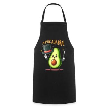 Avocat - Tablier de cuisine - noir - Devant - AI Model Male 185 dark (185cm)