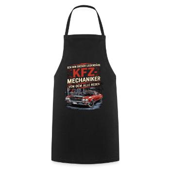I'm this legendary car mechanic - Cooking Apron - black - Front - AI Model Male 185 dark (185cm)