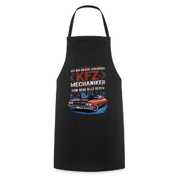 I'm this legendary car mechanic - Cooking Apron - black - Front - AI Model Male 185 dark (185cm)