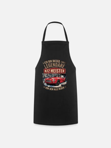 I'm this legendary car master - Cooking Apron - black