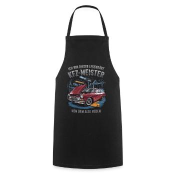 I'm this legendary car master - Cooking Apron - black - Front - AI Model Male 185 dark (185cm)