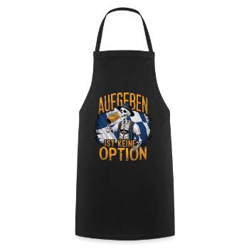 Aufgeben ist keine Option Bier Oktober - Kochschürze - Schwarz - Vorne - AI Model Male 185 dark (185cm)