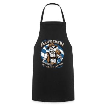 Aufgeben ist keine Option Bier Oktober - Kochschürze - Schwarz - Vorne - AI Model Male 185 dark (185cm)