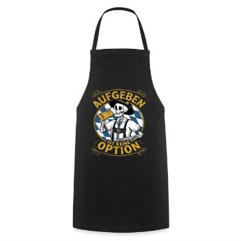 Aufgeben ist keine Option Bier Oktober - Kochschürze - Schwarz - Vorne - AI Model Male 185 dark (185cm)