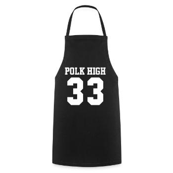 Polk High 33 - Cooking Apron - black - Front - AI Model Male 185 dark (185cm)