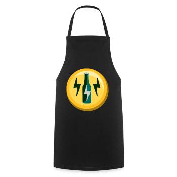 Beer Sticker Energy Icon Bottle - Cooking Apron - black - Front - AI Model Male 185 dark (185cm)