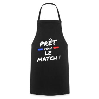 Le meilleur t-shirt de football - Tablier de cuisine - noir - Devant - AI Model Male 185 dark (185cm)