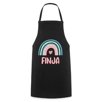 Finja Nom Rainbow Baby - Tablier de cuisine - noir - Devant - AI Model Male 185 dark (185cm)