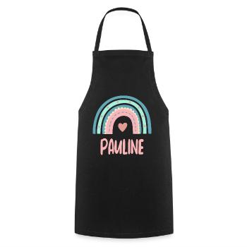 Pauline Nom Rainbow Baby - Tablier de cuisine - noir - Devant - AI Model Male 185 dark (185cm)