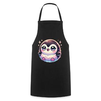 Super Cute Kawaii Baby Penguin - Kochschürze - Schwarz - Vorne - AI Model Male 185 dark (185cm)