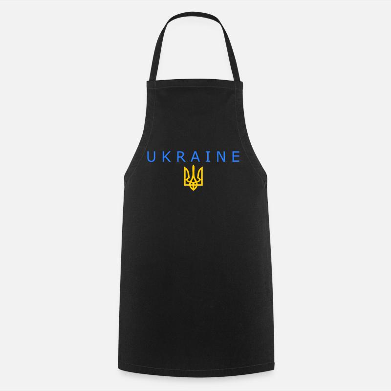 Ukraine - Tablier de cuisine - noir