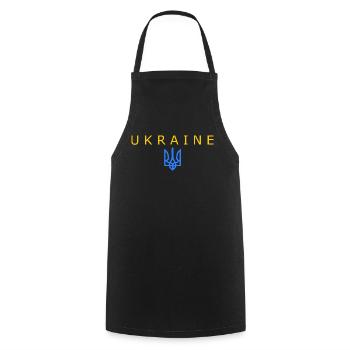 Ukraine - Tablier de cuisine - noir - Devant - AI Model Male 185 dark (185cm)