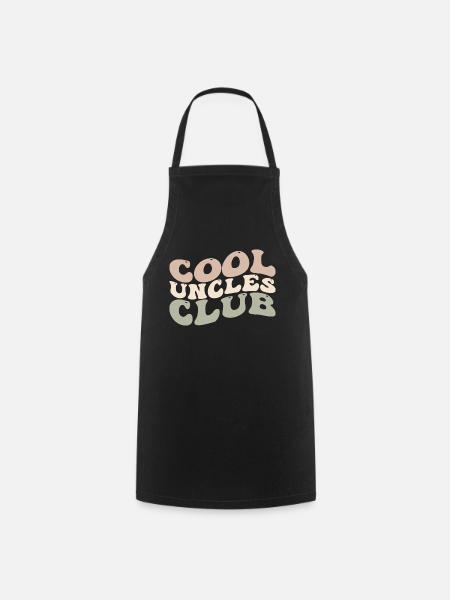 Cool Uncles Club | Cool Uncles , New Uncle - Cooking Apron - black