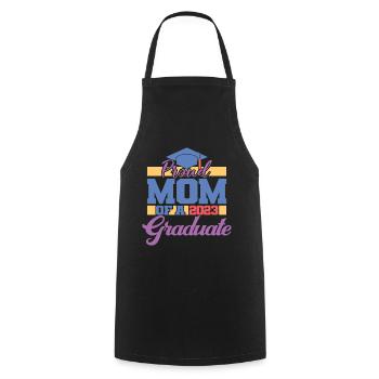 Proud Mom Of A 2023 Graduate Graduation For Women - Cooking Apron - black - Front - AI Model Male 185 dark (185cm)