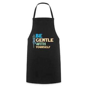Symbole Reiki Maître Reiki Cadeau de Cristal Reiki - Tablier de cuisine - noir - Devant - AI Model Male 185 dark (185cm)