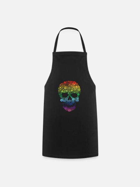 Skull colors - Tablier de cuisine - noir