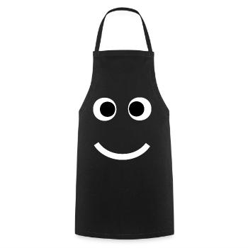 Kindergesicht Fratze Lustig T-Shirt Monster - Kochschürze - Schwarz - Vorne - AI Model Male 185 dark (185cm)