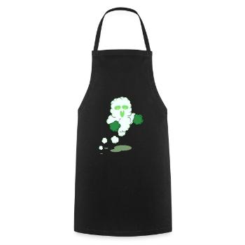 HEAVY SLEEP - Cooking Apron - black - Front - AI Model Male 185 dark (185cm)