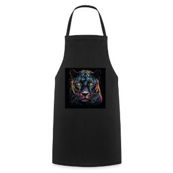 THE BLACK PANTHER - Cooking Apron - black - Front - AI Model Male 185 dark (185cm)