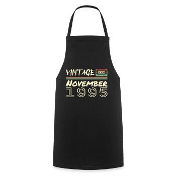 Legendary Since November 1995 - November 1995 - Cooking Apron - black - Front - AI Model Male 185 dark (185cm)