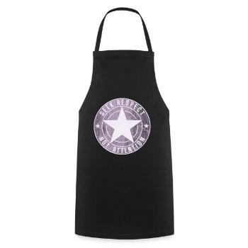 SEEK RESPECT stern pink frauenpower - Cooking Apron - black - Front - AI Model Male 185 dark (185cm)