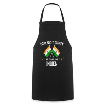 Bitte Nicht Stören Ich Träume Von Indien - Kochschürze - Schwarz - Vorne - AI Model Male 185 dark (185cm)