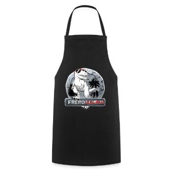 Frèrosaurus Grand Frére Dinosaure Idée Cadeau - Tablier de cuisine - noir - Devant - AI Model Male 185 dark (185cm)