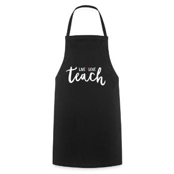 Lehrer Geschenk Bildung Schule Sprüche Lehramt - Kochschürze - Schwarz - Vorne - AI Model Male 185 dark (185cm)