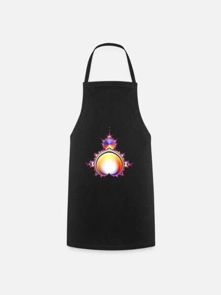 Almond Tree Fractal - Cooking Apron - black