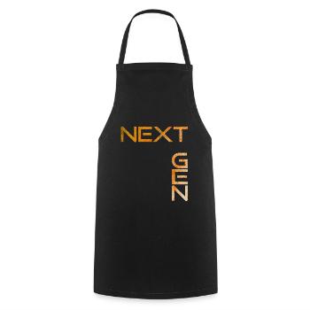 NEXT GEN - Tablier de cuisine - noir - Devant - AI Model Male 185 dark (185cm)