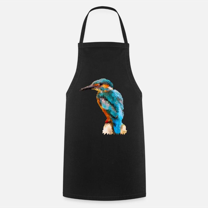Eisvogel - Kochschürze - Schwarz