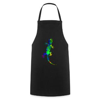 Gecko - Tablier de cuisine - noir - Devant - AI Model Male 185 dark (185cm)