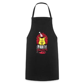 Hérisson animal de compagnie Hausigel Stachelig Anti social - Tablier de cuisine - noir - Devant - AI Model Male 185 dark (185cm)