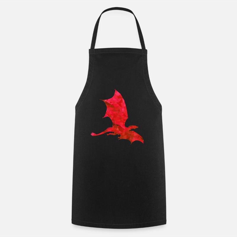 Drache - Kochschürze - Schwarz