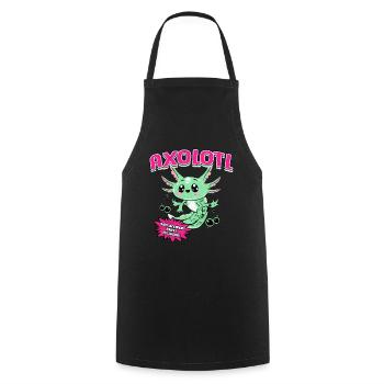 Axolotl - Tablier de cuisine - noir - Devant - AI Model Male 185 dark (185cm)