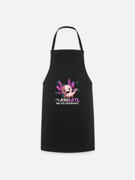 axolotl - Cooking Apron - black