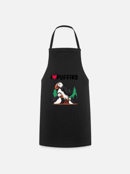 puffin - Cooking Apron - black