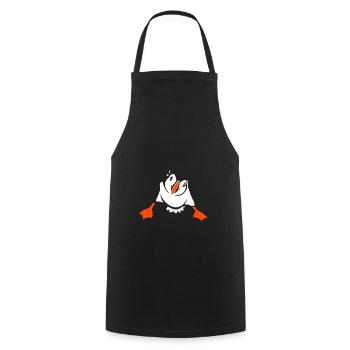 Puffin Island Papagei Taucher Vogel Nord Geschenk - Kochschürze - Schwarz - Vorne - AI Model Male 185 dark (185cm)