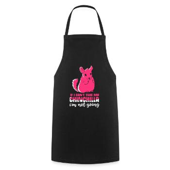 Chinchilla Geschenk Südamerika Nagetier Haustier - Kochschürze - Schwarz - Vorne - AI Model Male 185 dark (185cm)