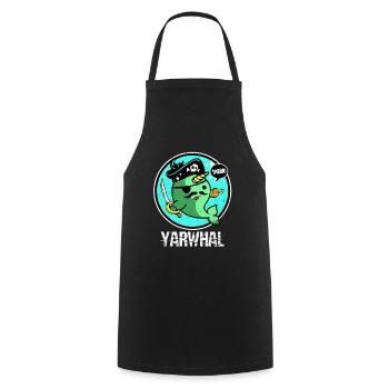 Narval - Tablier de cuisine - noir - Devant - AI Model Male 185 dark (185cm)