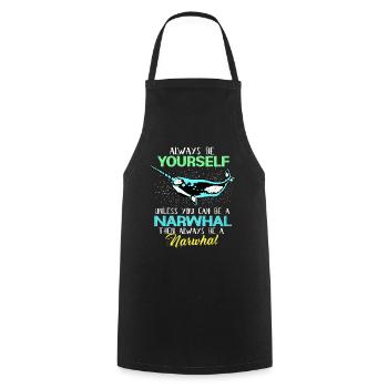 Narval - Tablier de cuisine - noir - Devant - AI Model Male 185 dark (185cm)