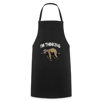 Sloth - Cooking Apron - black - Front - AI Model Male 185 dark (185cm)