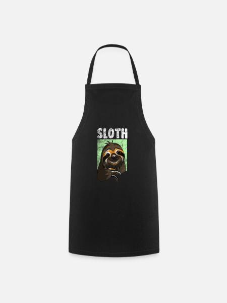 Sloth - Cooking Apron - black