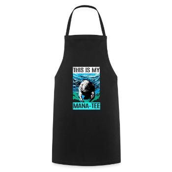 Manatee - Cooking Apron - black - Front - AI Model Male 185 dark (185cm)