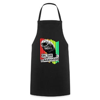 Manatee Dugong Sea Pig Sirenia Manatee - Cooking Apron - black - Front - AI Model Male 185 dark (185cm)